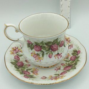 Queen's Fine English Bone China Tea Cup & Saucer Wild Flower Rosina China Co Ltd